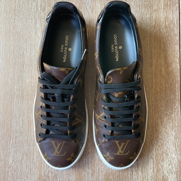 Louis Vuitton Frontrow Logo Sneakers Size 38 - Picture 2 of 16